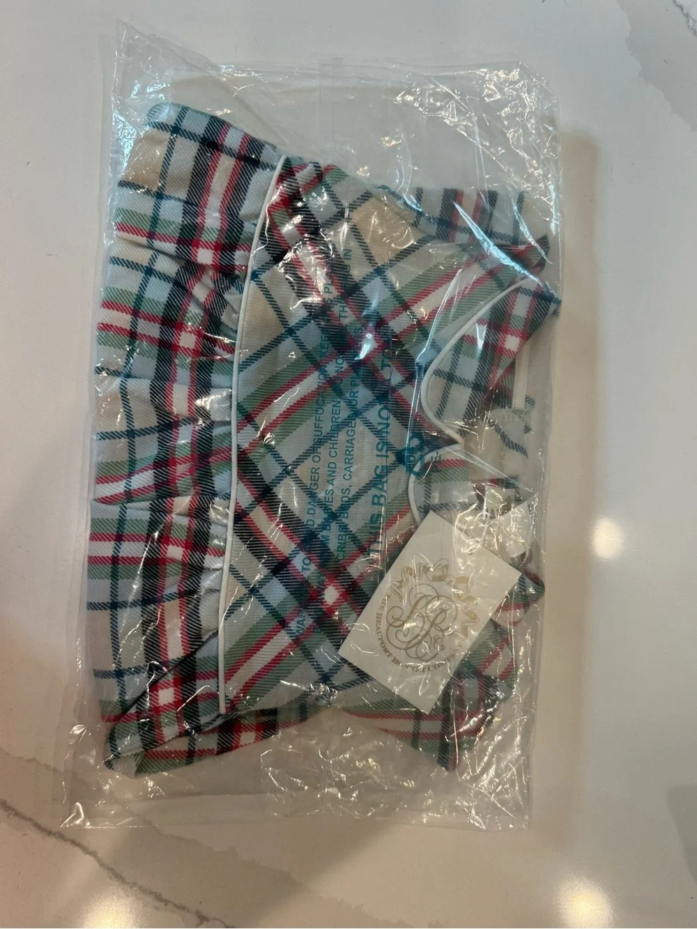 The Beaufort Bonnet Company Plaid Diaper Cover - Cream, Red, Green, Blue